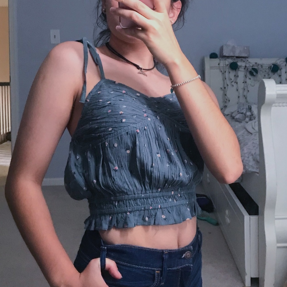 American Eagle soft self tie tank top